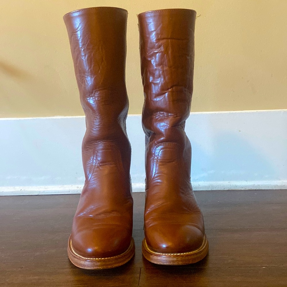 FRYE Brown leather boots